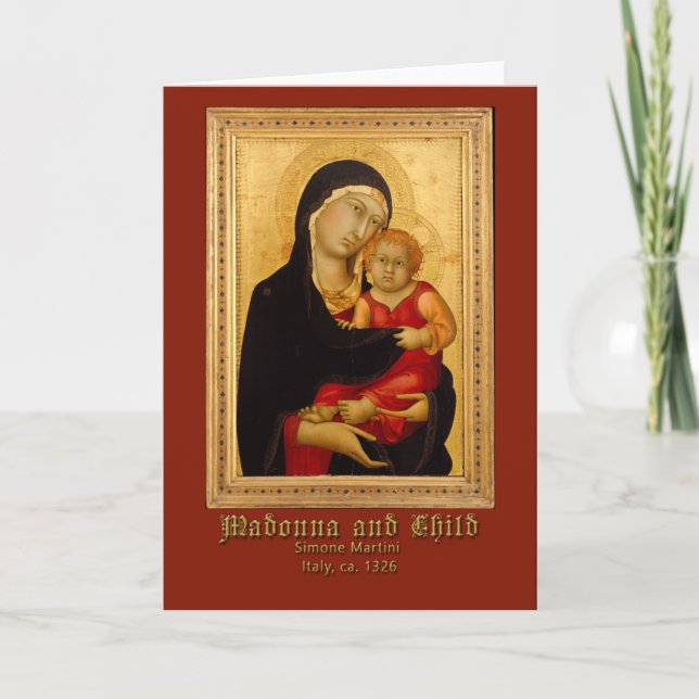 Carte Madonna et salutation de Simone Martini d'enfant (Devant)
