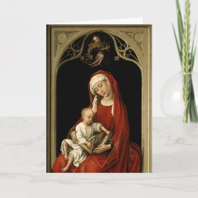 Carte Madonna recevant la Couronne angélique (Devant)