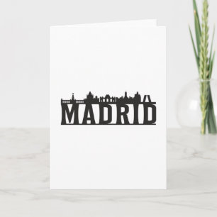 Carte Madrid Espagne City Skyline Cityscape Trip Idea