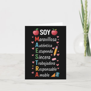 Carte Maestra Enseignant espagnol enseignant bilingue Ma