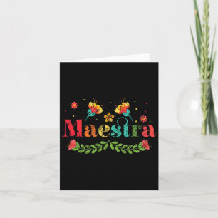 Carte Maestra Enseignant Espagnol Tea bilingue multiling