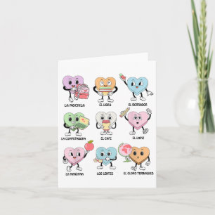 Carte Maestra super Valentines Jour Espagnol enseignant