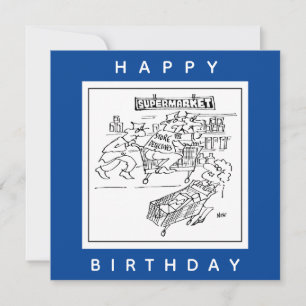 Carte Magasinez des détectives dans un dessin animé de s