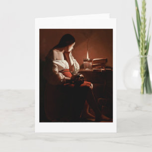 Carte Magdalene avec la flamme fumante, La Tour