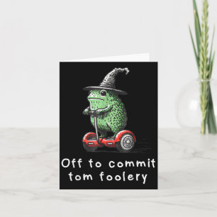 Carte Mage Grenouille Fantaisiste Partir Commettre Tom F