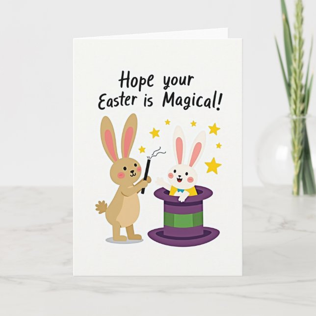 Carte Magic Bunnies Holiday Card (Devant)