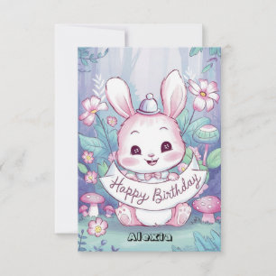 Carte Magic Joli Bunny Digital Anniversaire