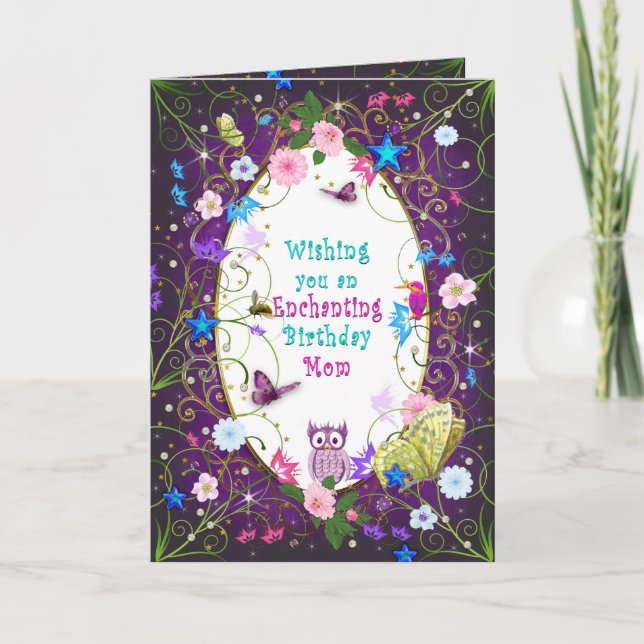 Carte Magical and Enchanting Birthday mother (Devant)