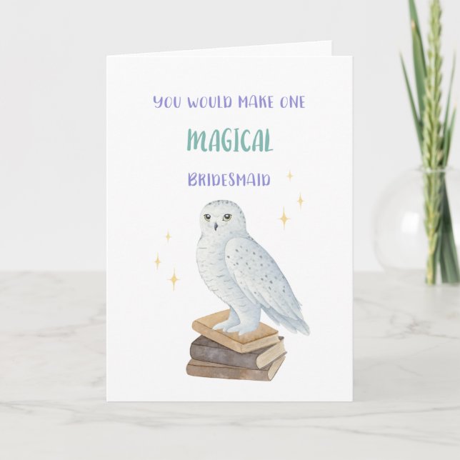 Carte Magical Bridesmaid Proposal Card (Devant)