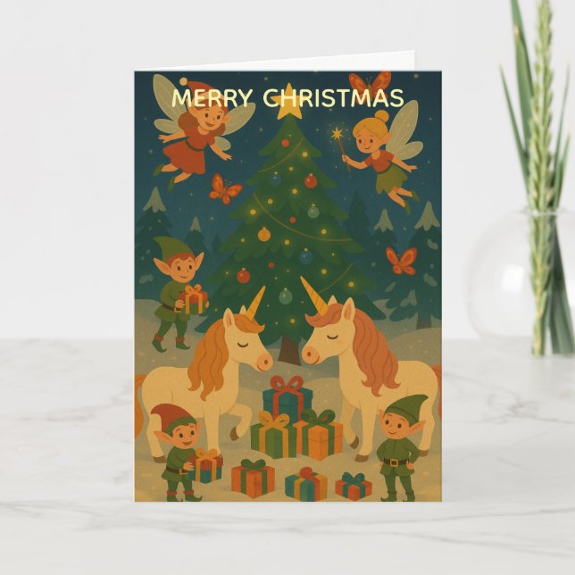 Carte Magical Christmas Time Custom Christmas Greeting (Devant)