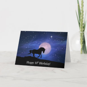 Carte Magical Happy 10th Birthday Card Unicorn