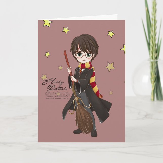 Carte Magical HARRY POTTER™ Watercolor (Devant)