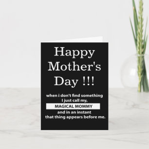 Carte Magical Mommy Happy Mothers Day Salutation