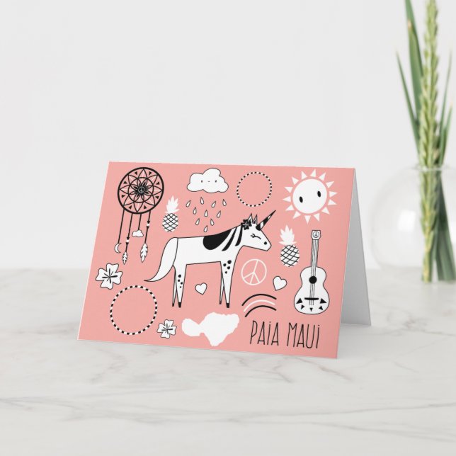 Carte Magical, Trippy Paia, Maui Greeting (Devant)