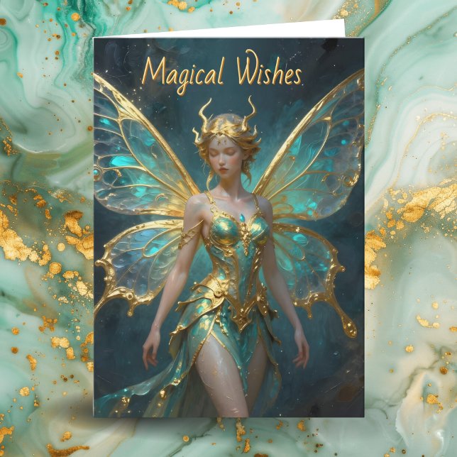 Carte Magical Wishes for an Enchanted Birthday (Créateur téléchargé)