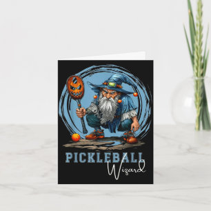 Carte Magicien de pickleball humouristique art de sport