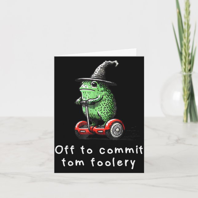 Carte Magicien Grenouille Fantaisiste Part Pour Faire De (Devant)