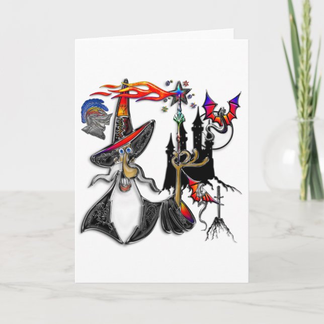 Carte Magicien magique Mystical Fire Wizard (Devant)