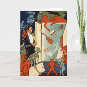 Carte Magicien vintage Carter la grande magie