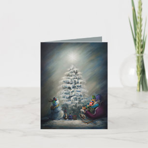 Carte Magie de Noël à minuit