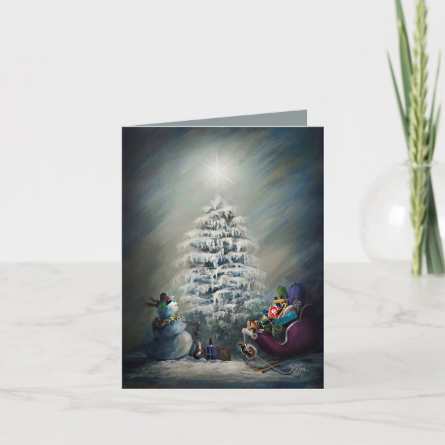 Carte Magie de Noël à minuit (Devant)