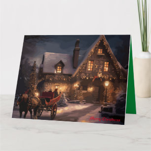 Carte Magie de Noël rustique