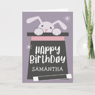 Carte Magique Anniversaire Magicien Enfants Joyeux anniv