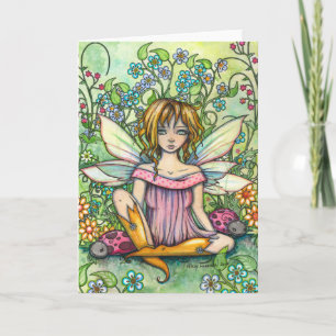 Carte Magique Garden Cute Fairy Card par Molly Harrison