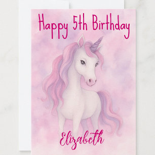 Carte Magique Unicorn voeux d'anniversaire