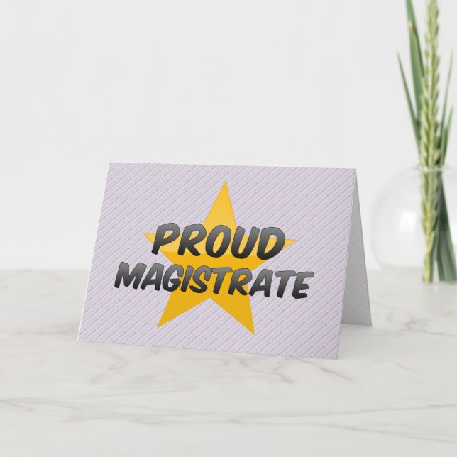 Carte Magistrats de Proud (Devant)