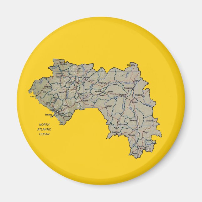 Carte Magnet Guinée-Conakry (Devant)