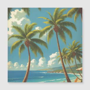 Carte magnétique Aloha de Voyage Hawaïen de style 