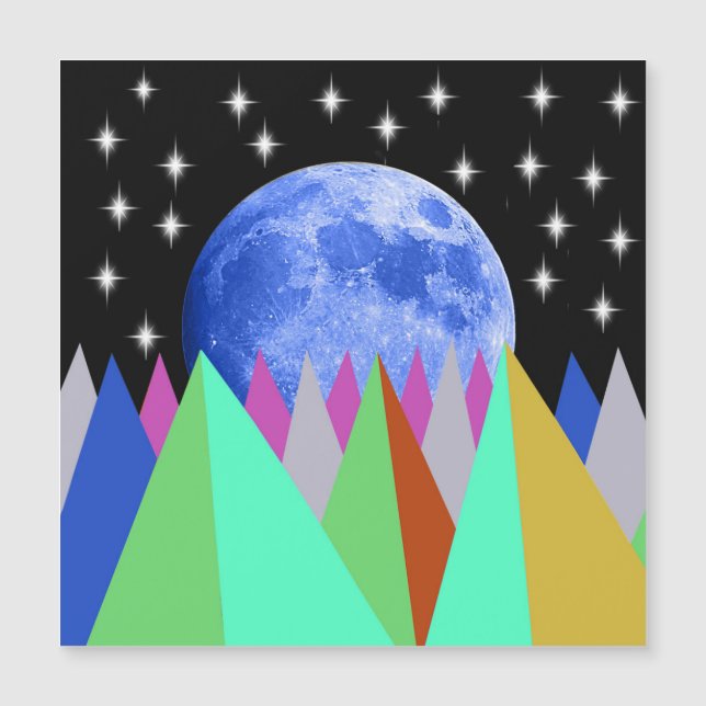 Carte magnétique Blue Moon (Devant)