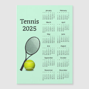 Carte magnétique Calendrier Tennis 2025