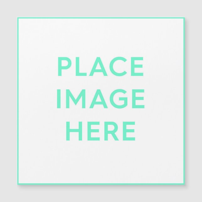 Carte magnétique carré 5,25 pouces x 5,25 pouces (Devant)