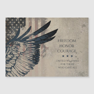 Carte magnétique d'art de l'aigle patriotique grun