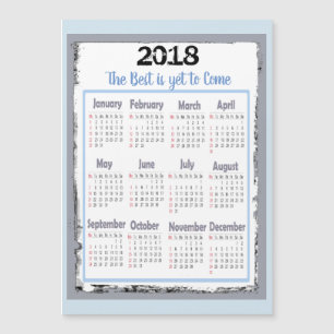 Carte magnétique de 2018 calendriers pour votre