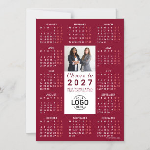 Carte magnétique de calendrier 2026 en Bourgogne a
