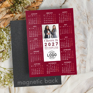 Carte magnétique de calendrier 2027 en Bourgogne P