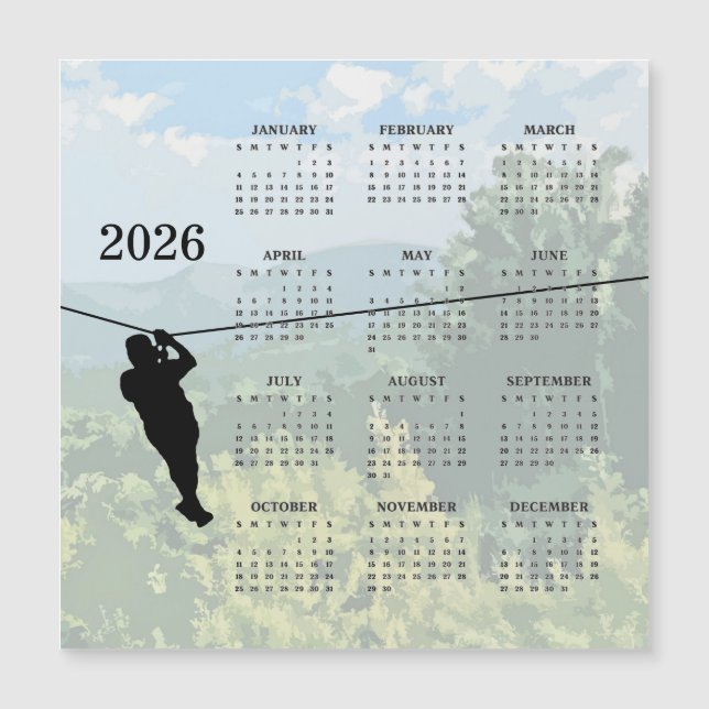 Carte magnétique de calendrier d'aventure en tyrol (Devant)