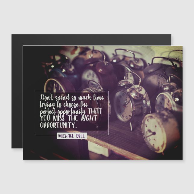 Carte magnétique de la bonne opportunité (Devant / Derrière)