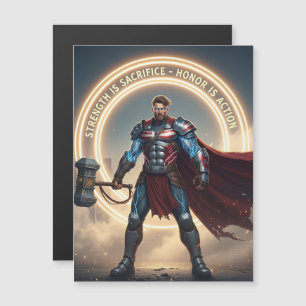 Carte magnétique de la fête du Travail – La force 