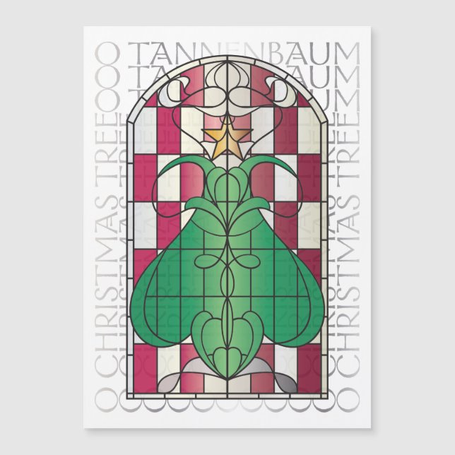 Carte magnétique de l'arbre de Noël (Devant)