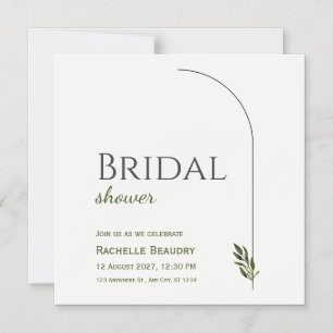 Carte magnétique de mariage florale beige noir