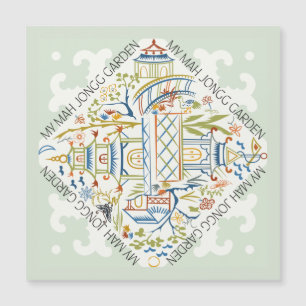 Carte magnétique de mon jardin Mah Jongg
