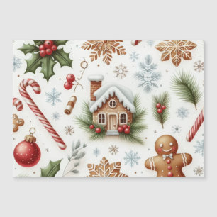 Carte magnétique de Noël