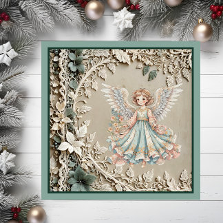 Carte magnétique de Noël mignonne Angel