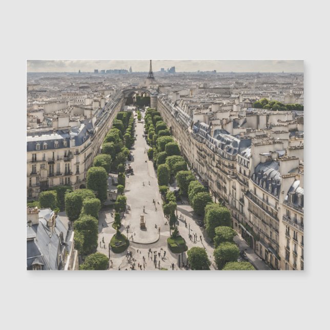 Carte magnétique de Paris (Devant)