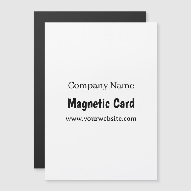 Carte magnétique de promotion commerciale simple 5 (Devant / Derrière)