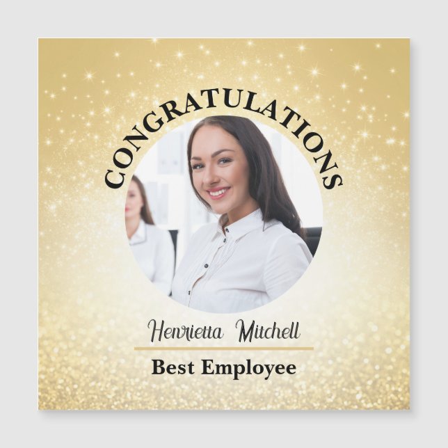 Carte magnétique de reconnaissance de l'employé du (Devant)